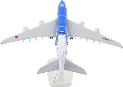1:400 18cm A380 ANA Sea Turtle Metal Airplane Model Plane Toy Plane Model Blue