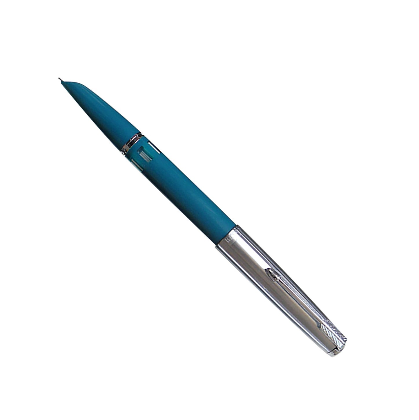 Blue 138mm Wing Sung 601 Steel Cap Vacumatic Fountain Pen F Nib 0.5mm Ink Pen B