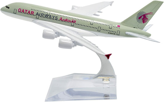 1:400 16cm Air Bus A380 Qatar Airways Plane Metal Airplane Model Plane Toy
