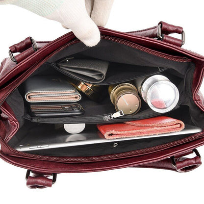 Leather Handbag Large Messenger Bag Simple Messenger Bags Polyester 30*14*24 CM