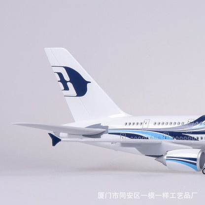 45CM 1:160 Malaysia Model Airlines Airbus A380 Resin Airplane Toy Model No Light