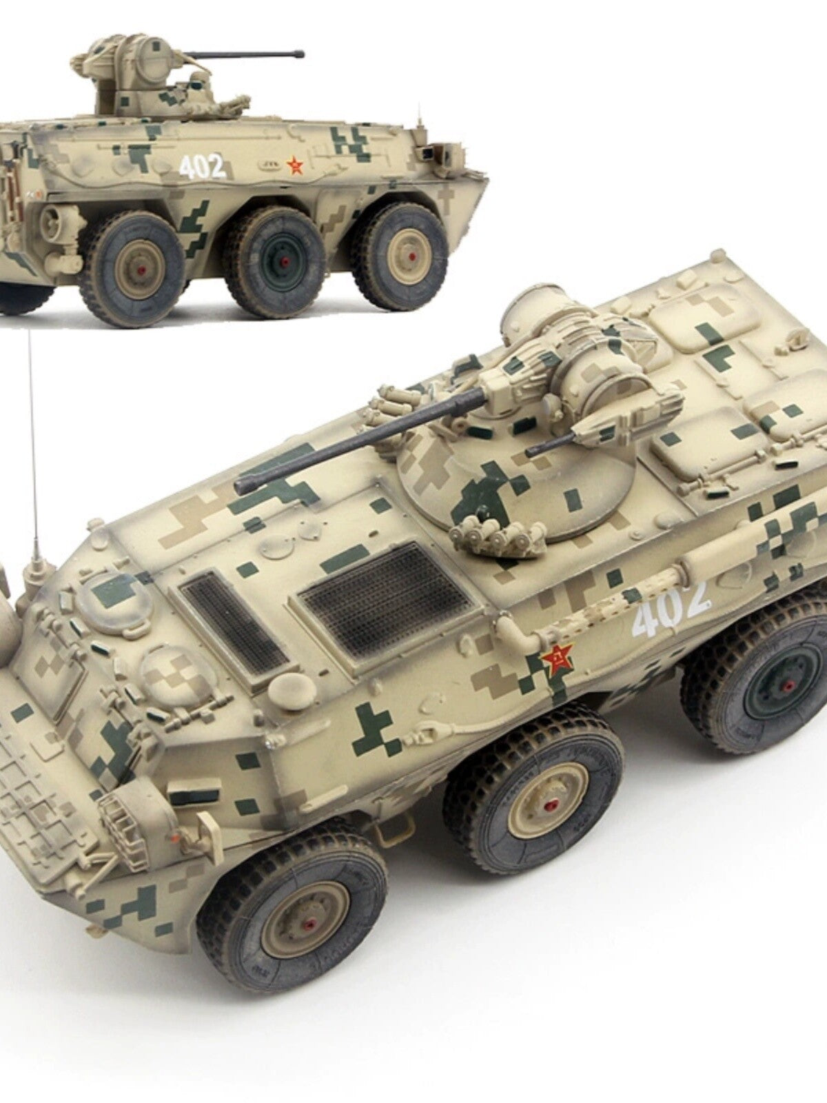 UNISTAR 1/72 China 92 wheeled infantry armored vehicle model digital sand paint