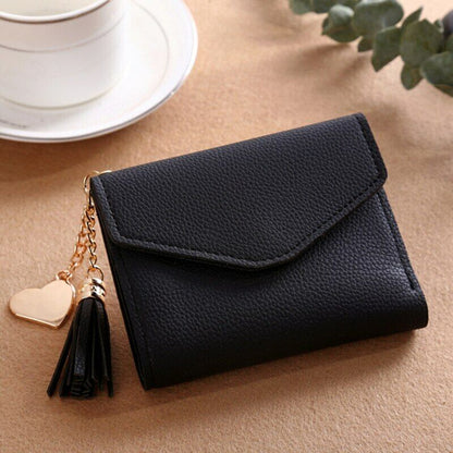 Women Wallet Purse Cash Clip Billfold Card Clamps Female Mini Handbag Coin Purse