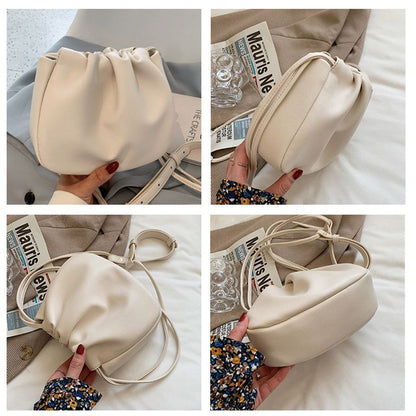 Messenger Bag Handbags Drawstring Crossbody Bags Soft Shoulder Clouds Traveling
