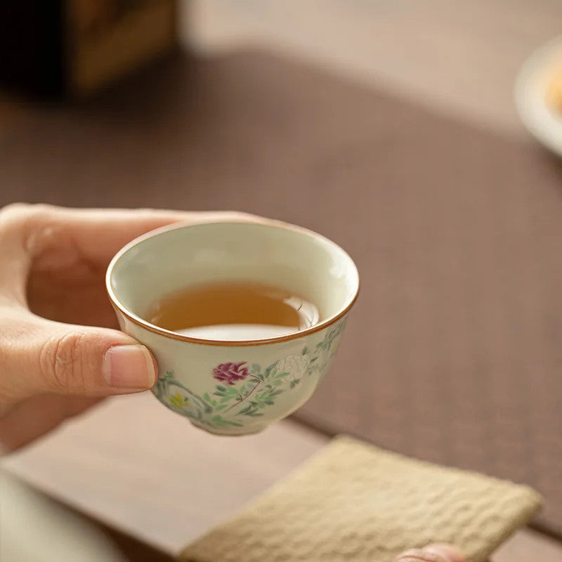 55ml Jingdezhen Ceramic Master Cup Household Tea Tasting Cup Kung Fu Teaset