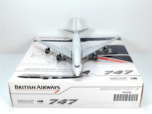 1:400 JC Wings BRITISH AIRWAYS BOEING B747-8i Passenger Airplane Diecast Model