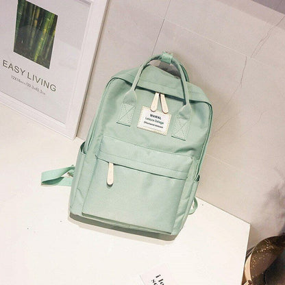 Teenagers School Bag Girl's Campus Canvas Backpack College Women Laptop Rucksack
