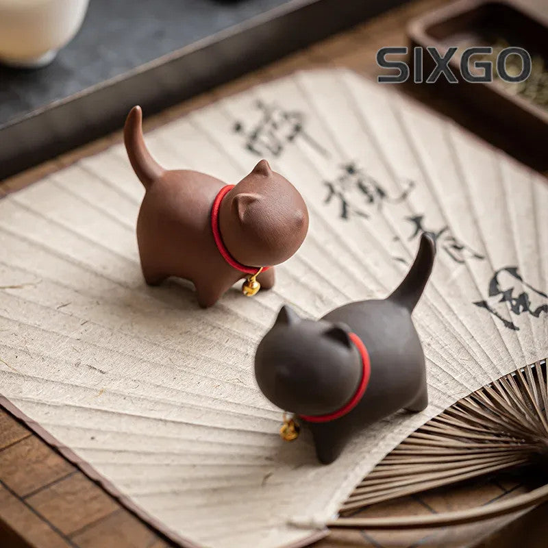 Creative Ceramic Kung Fu Accessories Purple Clay Tea Set Tea Art Ornaments