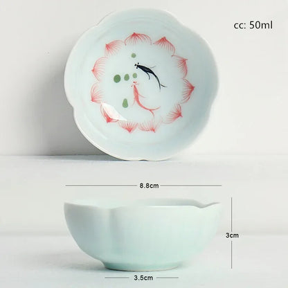 Hand-painted Ceramic Teacups Tea Sets Household Chinese Tea Sets