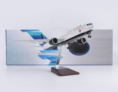 1:157 47CM AIR CANADA BOEING 777-300ER Plane Landing Gear Resin Aircraft Model