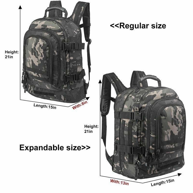 60L Tactical Backpack Softback Outdoor Hiking Camping Hunting Camping Travel Bag