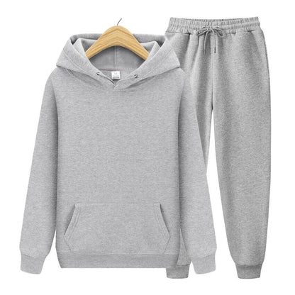 Two Piece Set Women Tracksuit Sportwear Pants Suit Men Autumn Winter Sweatpants