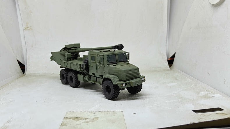 3DPrinting1/72Ukraine 2S22 Bohdana Self-Propelled Howitzer Tank Finished Product