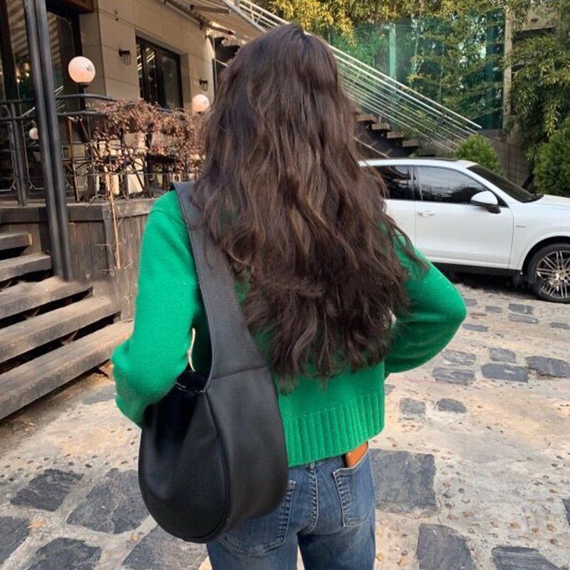 Dumpling Bag Large Shoulder Synthetic Leather Crossbody Bags Handbag Purse 1 PC