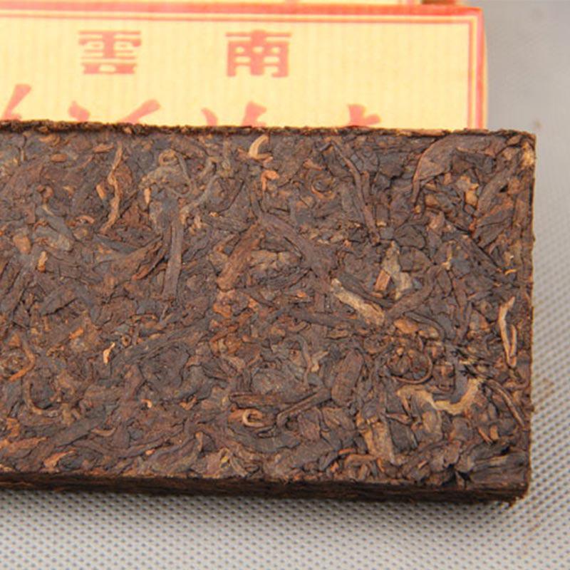 100g Yunnan Puer Shu Tea Brick Made by Puerh Materials Ripe Tea