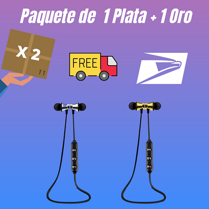 2 X Bluetooth Audifonos Inalambricos Magneticos Auriculares para Telefonos Cell