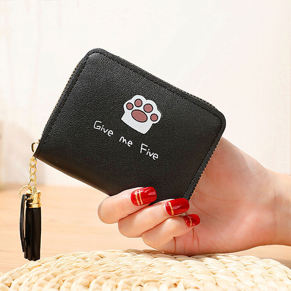 Fashion Small Women Zipper Wallet Leather Coin Bag Credit Card Mini Purse Clutch