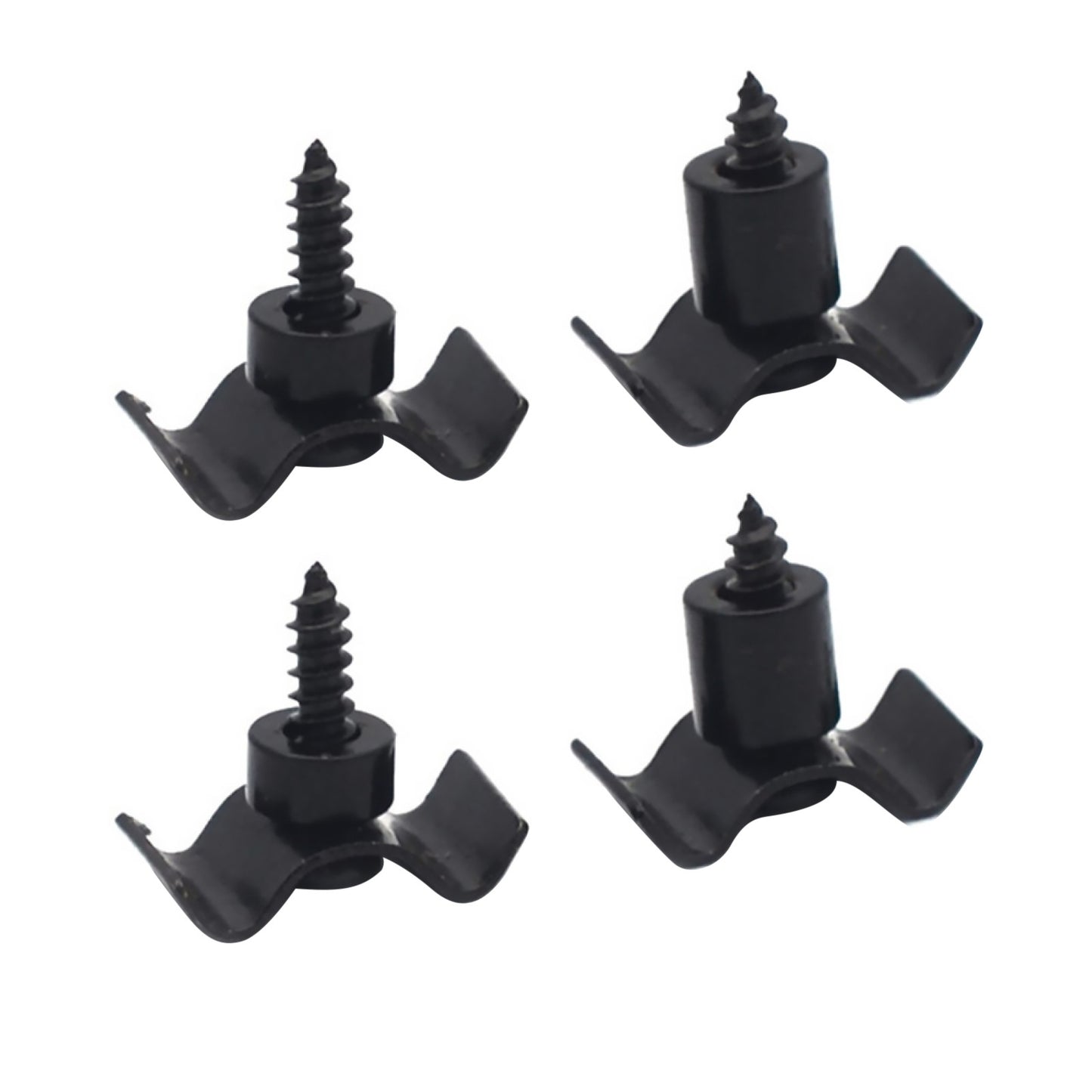 2 Sets Black Guitar String Trees Retainer Guides w/ Screws Kit for Guitar Bass;