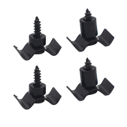 2 Sets Black Guitar String Trees Retainer Guides w/ Screws Kit for Guitar Bass;