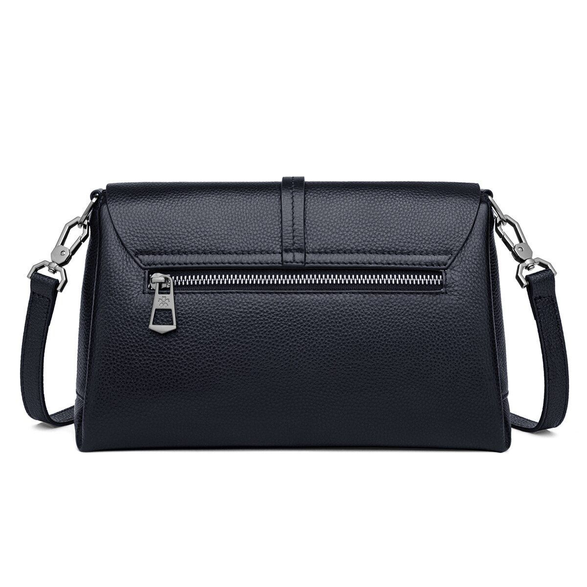 Real Leather Shoulder Bags Solid Crossbody Purse Day Clutch 26*10*16.5 CM Nylon