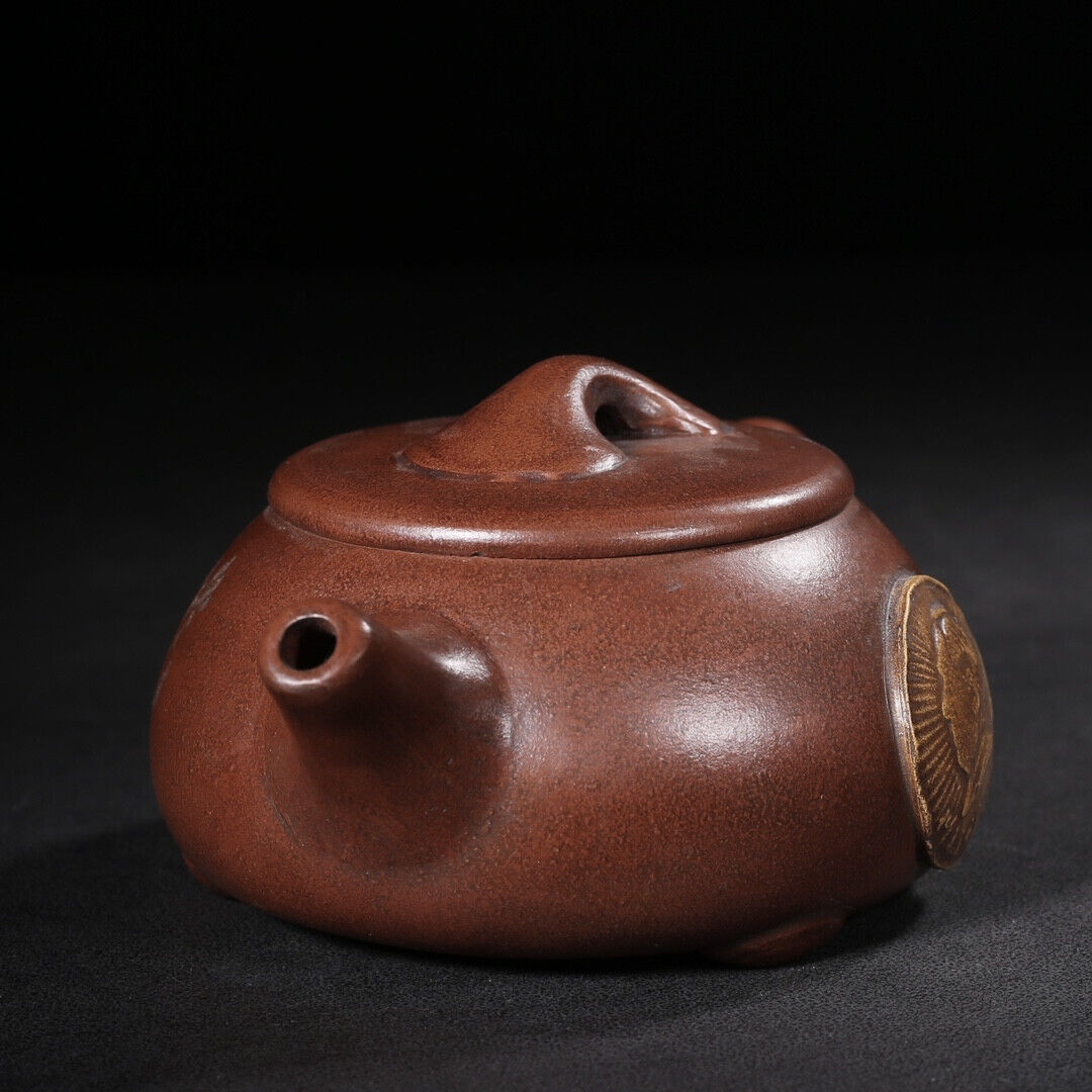 Chinese Yixing Zisha Clay Handmade Exquisite Teapot（ 石瓢 底款：汪寅仙）