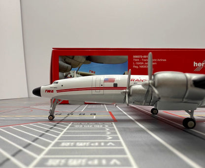 1:200 Herpa TWA Lockheed L-1649A Passenger Airplane Diecast Aircraft Plane Model