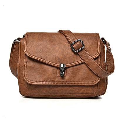 Women Soft LEATHER Shoulder Bag Casual Crossbody Handbag Vintage Tote