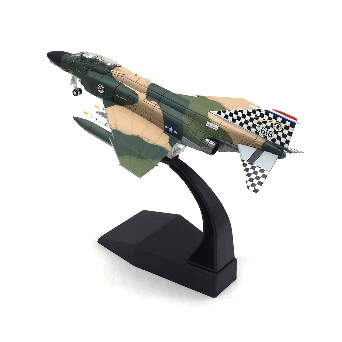 1/100 F-4C Phantom II Supersonic Fighter Aircraft Model Alloy Military Ornaments