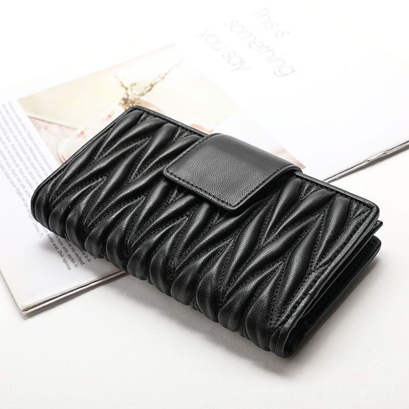 Genuine Leather Wallet Long Large Handbag Zipper Multifunctional 16*10*3 CM 1 PC