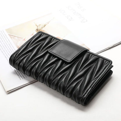 Genuine Leather Wallet Long Large Handbag Zipper Multifunctional 16*10*3 CM 1 PC