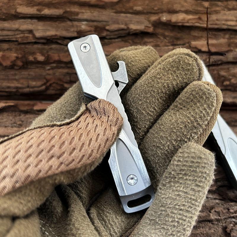 Stainless Steel Bottle Opener EDC Keychain Fidget Decompression Toy Pocket Tool