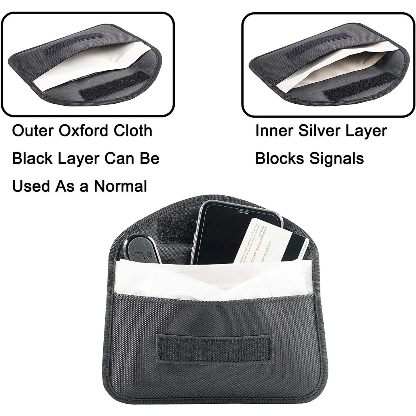 3 Pack Faraday Bag Cell Phone Wallet Blocker Radiation Signal Shielding Case New