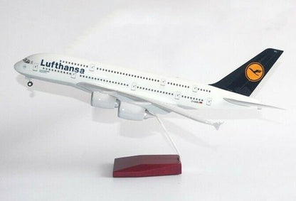 1:160 46CM Luftansa AIRBUS A380 Passenger Airplane Landing Gear Resin Model