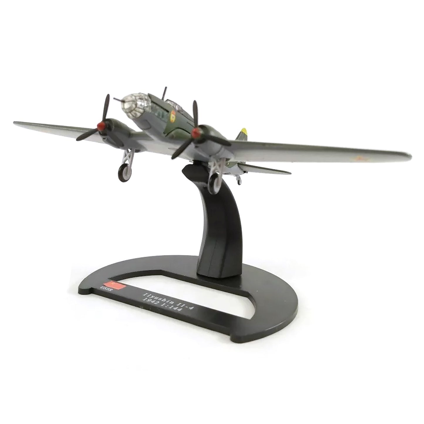 Alloy 1/144 Scale WWII Soviet IIyushin II-4 Bomber Plane Model Decor Collection
