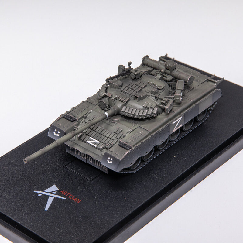 1:72 Scale ARTISAN T-80BV Main Battle Tanks Plastic Diecast Military Armor Model