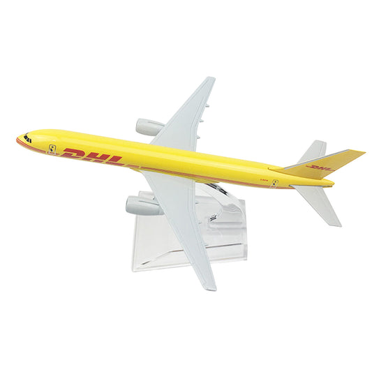 16cm DHL B757 Cargo Airplane Model 1:400 Alloy Simulation Aircraft Ornaments