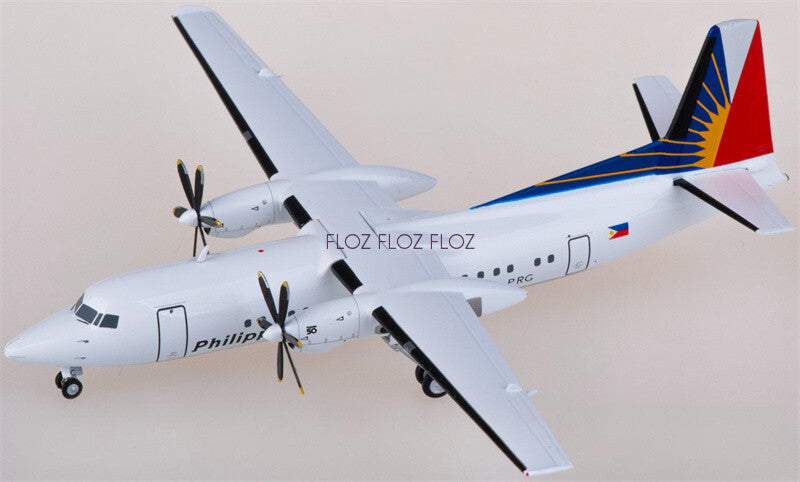 for Herpa for Philippine Airlines for Fokker 50 PH-PRG 1:200 Airplane Model