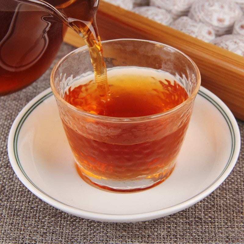 Yunnan Pu-erh Glutinous Rice Fragrant Xiao Tuo Tea MINI TUO CHA Tuocha 500g Ripe