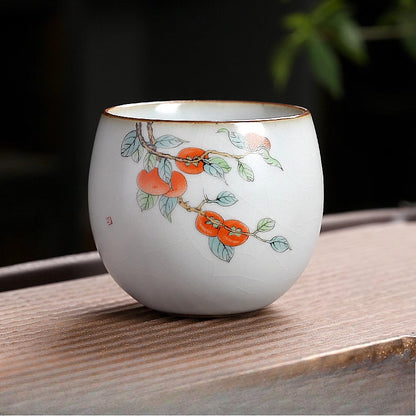 110ml Chinese Ceramics Ru Kiln Teacup Master's Cup Tea Bowl Tea Tasting Cup