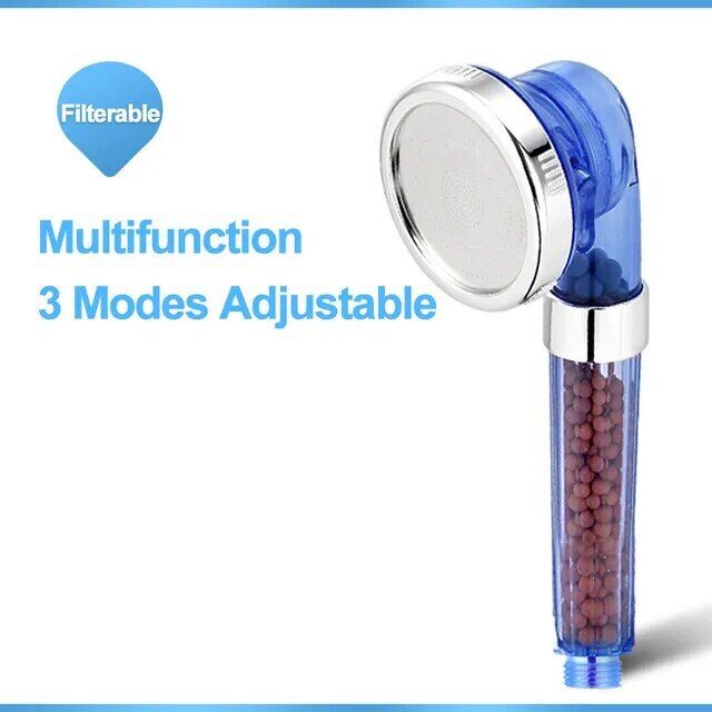 Shower Head 3 Mode High Pressure Saving Water Bath Shower Adjustable Shower Head
