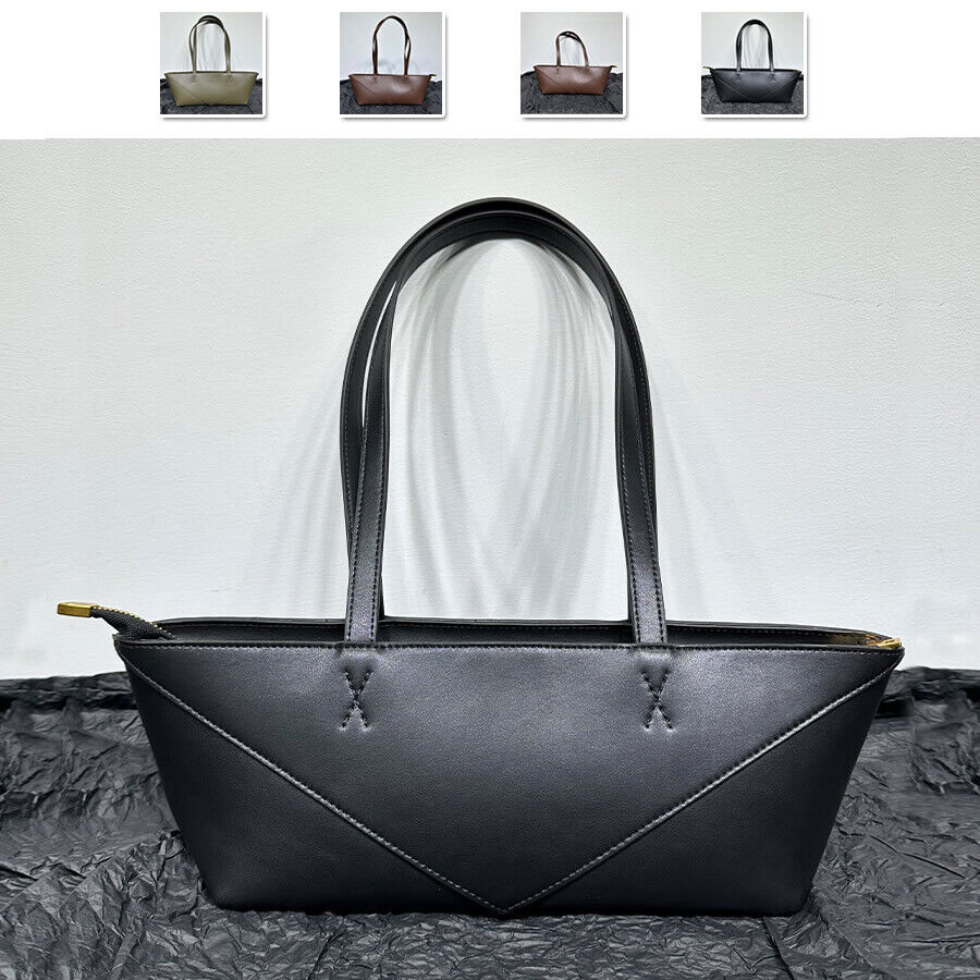 Small Real Leather Fold Shoulder bag Tote Handbag Fashion Purse Top Handles