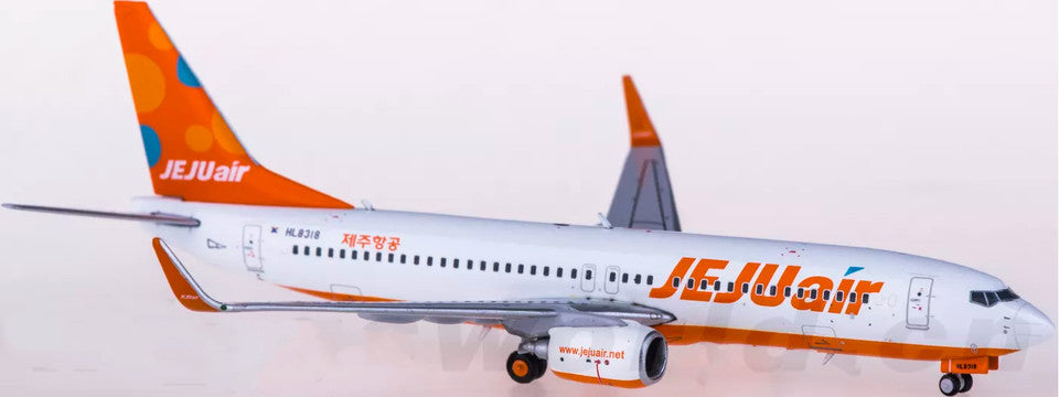 1:400 JC Wings JEJU Air BOEING 737-800 Passenger Airplane Diecast Aircraft Model