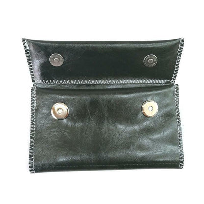 Leather Tobacco Pouch Pipe Cigarette Holder Smoking Paper Holder Wallet Male Bag