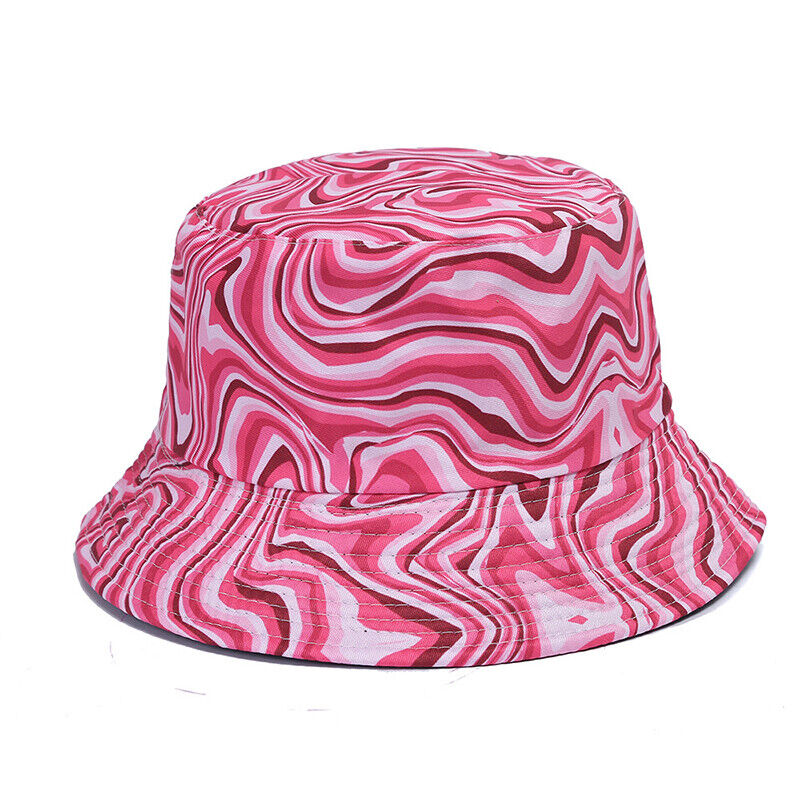 Bucket Hat Bucket Hat Sun Cap Hip Hop Hat Sun Hat Double Sided Fashion Tie Dye