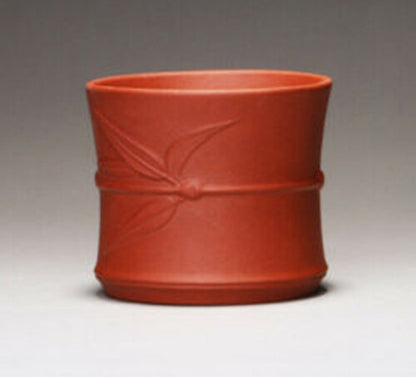 China Puer Tea Real Yixing Zisha Tea Cup Marked Bamboo Relief Master Cup of Tea
