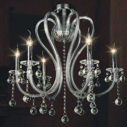 10 Clear Crystal Ball Pendant Chandelier Prisms Hanging Drops Light Replacement