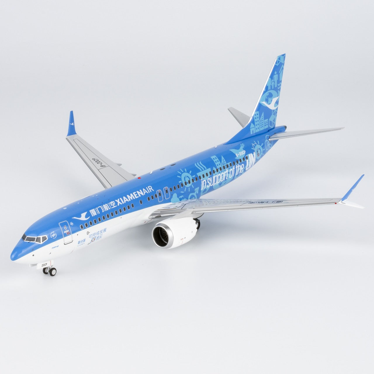1:200 NGmodels XiamenAir Boeing 737 MAX 8 Passenger Airplane Diecast Plane Model