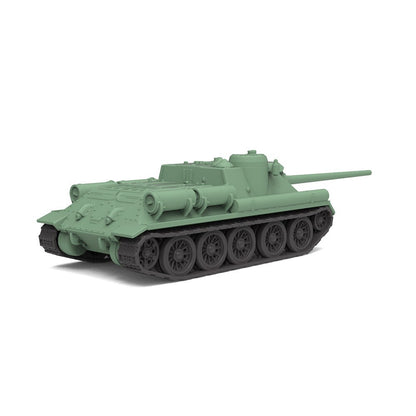 SSMODEL SS144753 1/144 Military Model Kit Soviet SU-100 Tank Destroyer