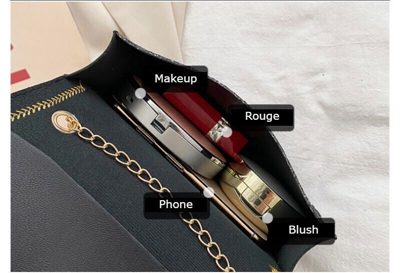 New Luxury Shoulder Women Designer Messenger Bags Leather Crossbody Bag Sequin