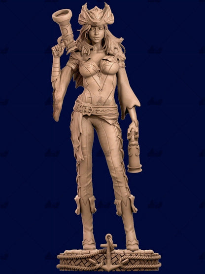 1/24 resin figure model 3D printing of game character Miss Doom Unpainted